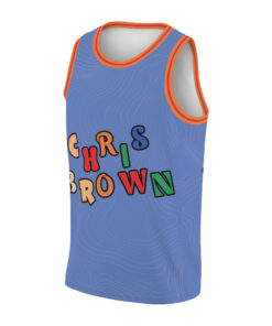 Alternative view of Chris Brown Basketball Jersey