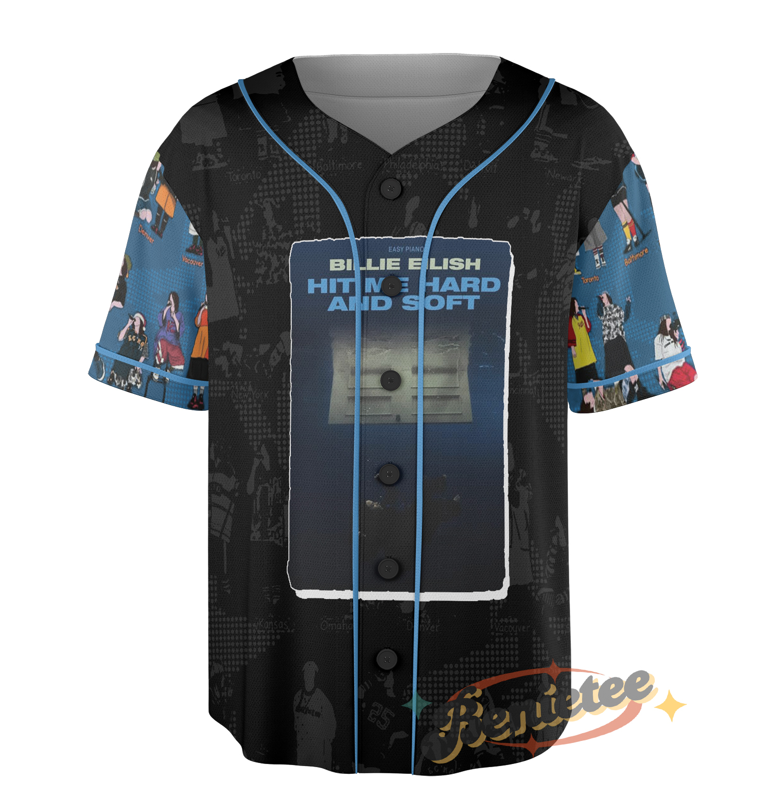 Vintage Billie Eilish Jersey, Inspired by Hit Me Hard and Soft Album - Image 2