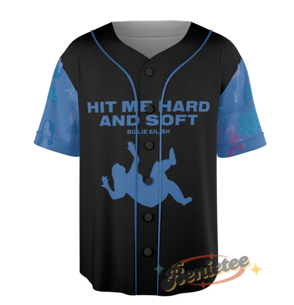 Alternative view of Vintage Billie Eilish Jersey, Inspired by Hit Me Hard and Soft Album