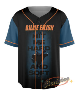 Alternative view of Billie Hit Me Hard And Soft The Tour Baseball Jersey