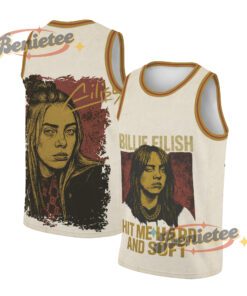 Billie Eilish Basketball Jersey, Hit Me Hard and Soft Album Tee