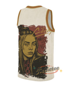 Alternative view of Billie Eilish Basketball Jersey, Hit Me Hard and Soft Album Tee