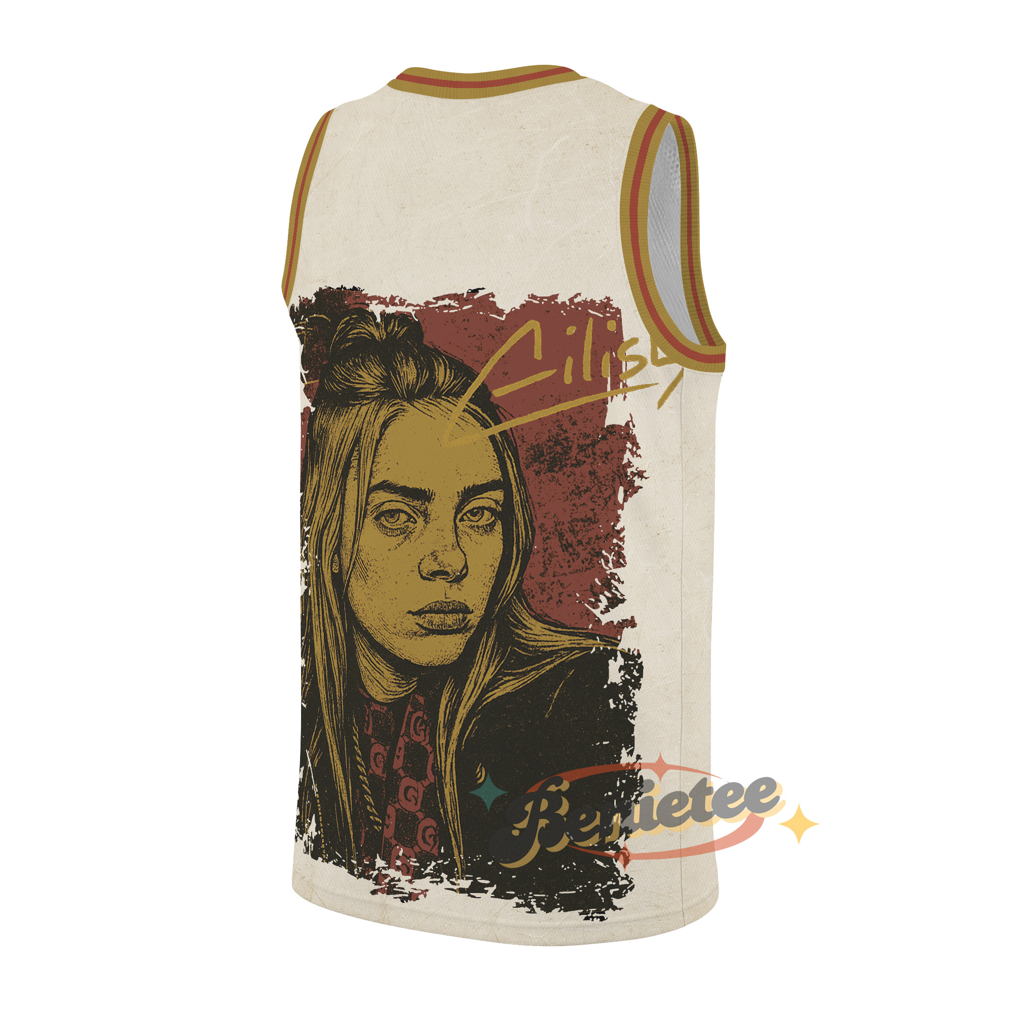 Billie Eilish Basketball Jersey, Hit Me Hard and Soft Album Tee - Image 2