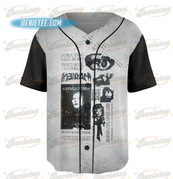 Alternative view of Vintage Lady Gaga Mayhem 2025 New Album Baseball Jersey