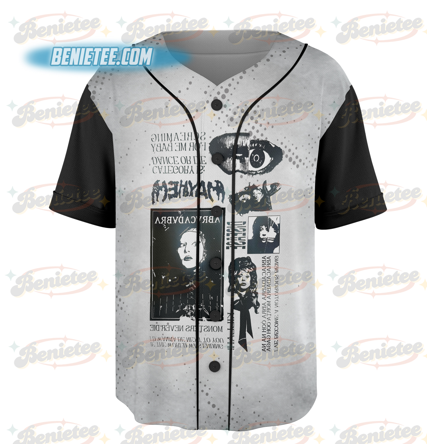 Vintage Lady Gaga Mayhem 2025 New Album Baseball Jersey - Image 2