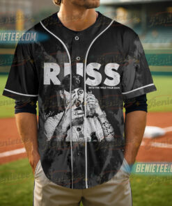 Alternative view of Russ Wild Tour Shirt, Russ 2025 Concert Baseball Jersey, Into the Wild Tour Tee with Cash Stack