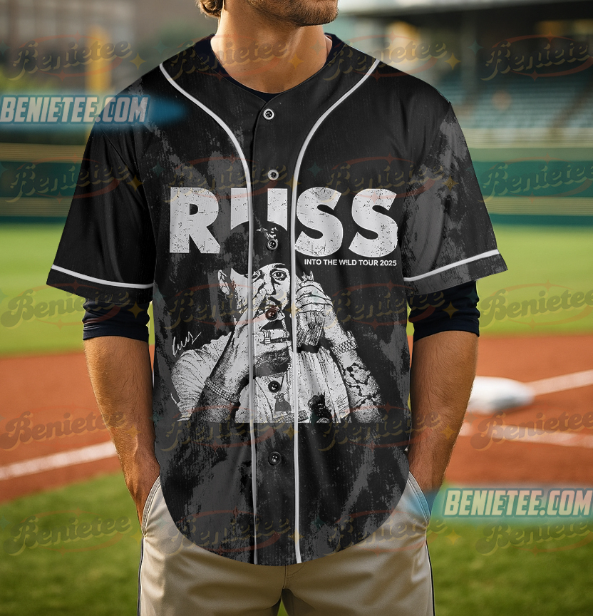 Russ Wild Tour Shirt, Russ 2025 Concert Baseball Jersey, Into the Wild Tour Tee with Cash Stack - Image 2