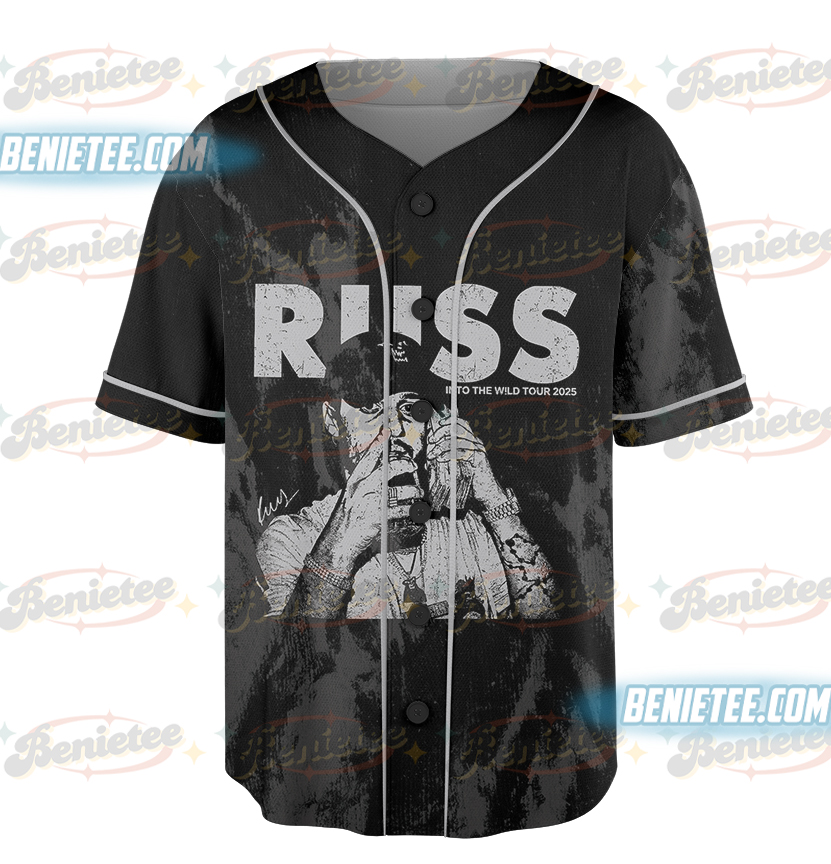 Russ Wild Tour Shirt, Russ 2025 Concert Baseball Jersey, Into the Wild Tour Tee with Cash Stack - Image 5