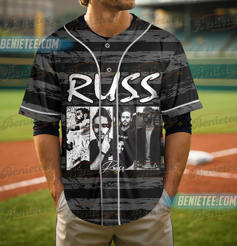 Music Festival Apparel Jersey, Russ 2025 Concert Baseball Jersey - Image 2