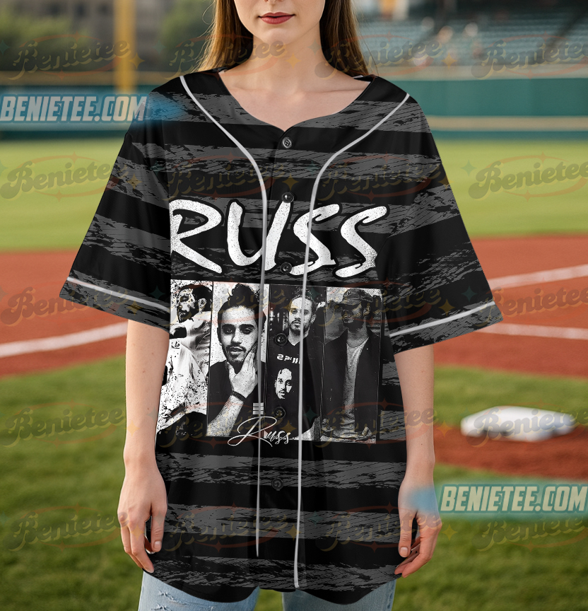 Music Festival Apparel Jersey, Russ 2025 Concert Baseball Jersey - Image 3
