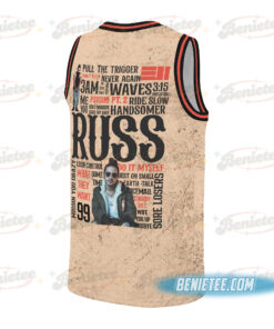 Alternative view of Vintage Russ 2025 Concert Basketball Jersey, Wild Album Russ Jersey