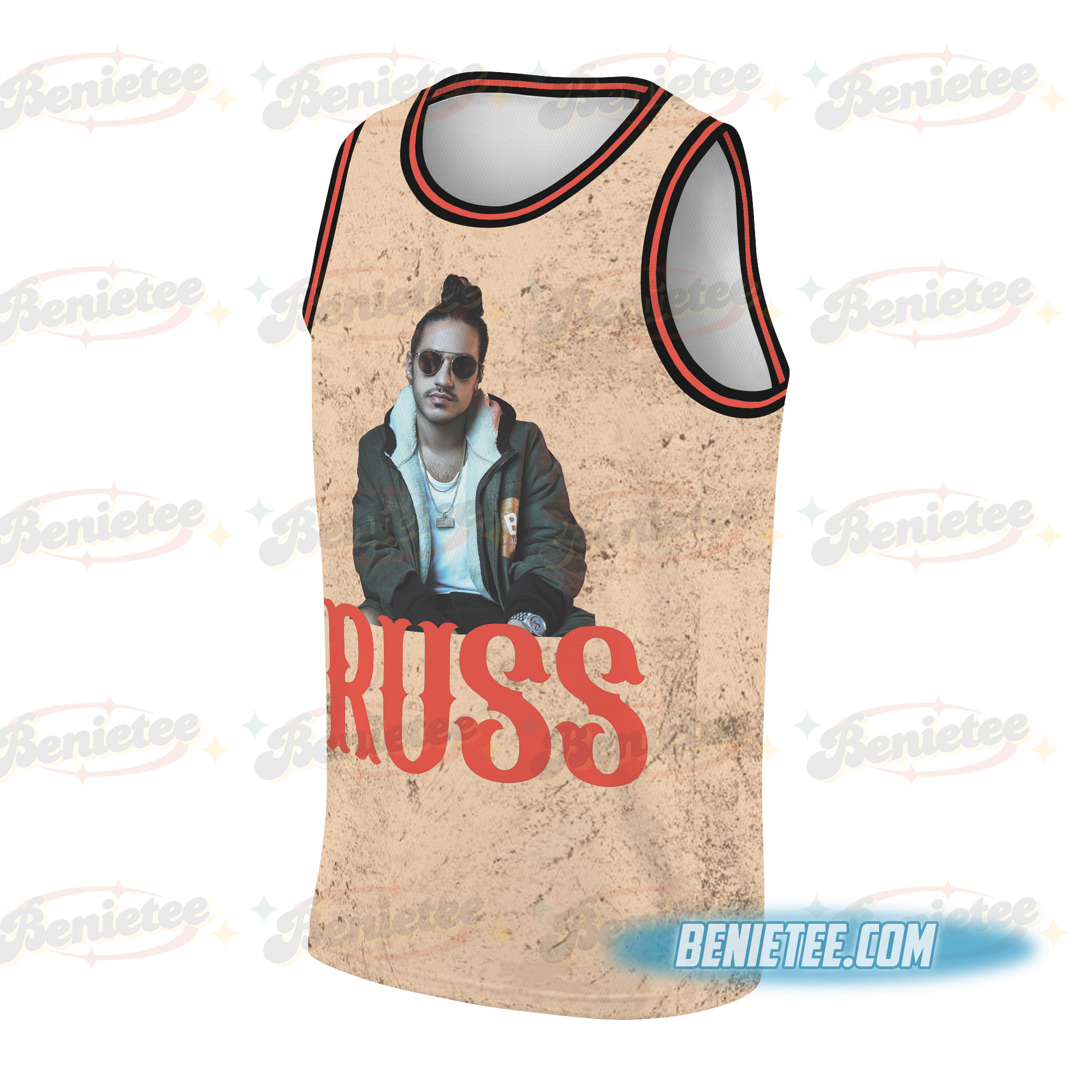 Vintage Russ 2025 Concert Basketball Jersey, Wild Album Russ Jersey - Image 3