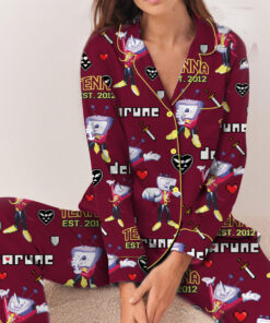 Tenna Deltarune Game Matching Pajamas Set Long, Tenna It’s TV Time Pajamas, Deltarune Video Game Tee, Deltarune Costume