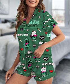 Ralsei Deltarune Game Short Pajamas Set, Ralsei It’s TV Time Meme Tee, DTG Video Game, Unisex Gamer Matching Gift Shirt