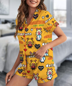 Noelle Holiday Deltarune Game Short Pajamas Set, Noelle Holiday It’s TV Time Meme Tee, DTG Video Game, Unisex Gamer Matching Gift Shirt