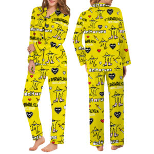 Starwalker Deltarune Game Pajamas Set Long, Starwalker It’s TV Time Meme Tee, DTG Video Game, Unisex Gamer Matching Gift Shirt
