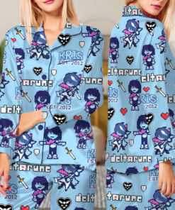 Kris Deltarune Game Matching Pajamas Set Long, Kris It’s TV Time Tee, Deltarune Video Game Tee, Deltarune Costume