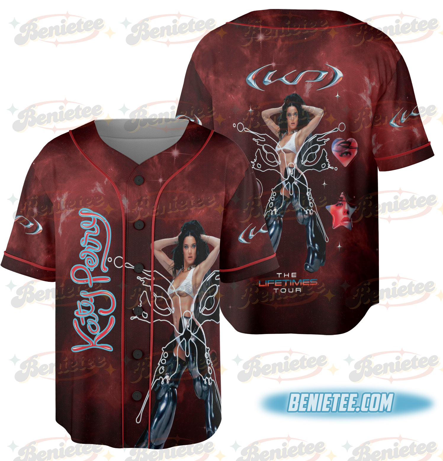 Katy Perry Concert Jersey, Retro 90s Style Fan Merch Jersey - Image 3