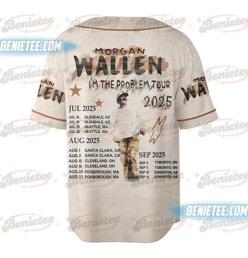 Morgan Wallen "I'm The Problem" Tour 2025 Concert Jersey - Image 3