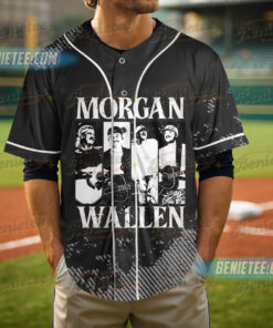Alternative view of Vintage Wallen Jersey Shirt, Country Music Morgan Baseball Jersey