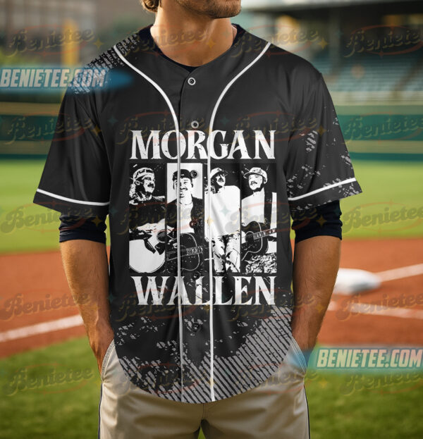 Alternative view of Vintage Wallen Jersey Shirt, Country Music Morgan Baseball Jersey