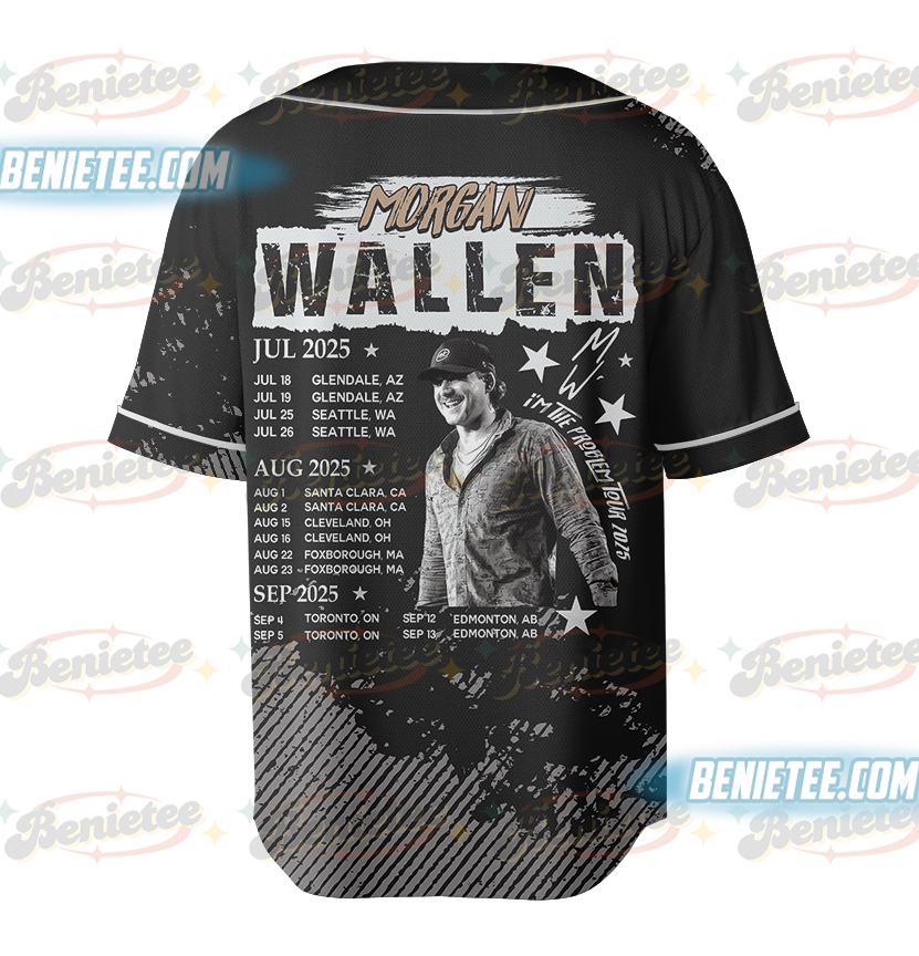 Vintage Wallen Jersey Shirt, Country Music Morgan Baseball Jersey - Image 3