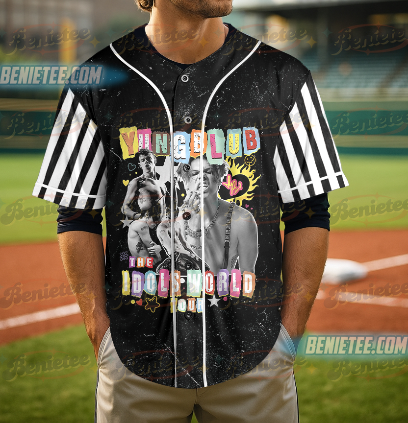 Yungblud Collage Baseball Jersey, Vintage Band Shirt, Alt Rock Shirt, Grunge Aesthetic Shirt, Yung blud Merch - Image 2