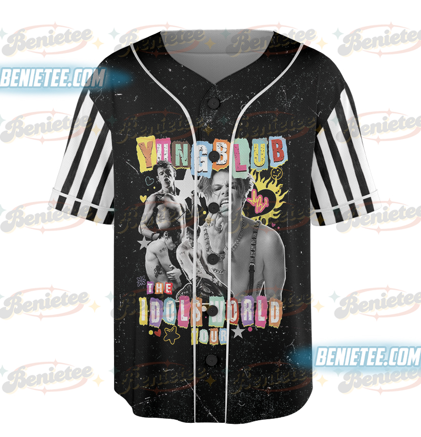 Yungblud Collage Baseball Jersey, Vintage Band Shirt, Alt Rock Shirt, Grunge Aesthetic Shirt, Yung blud Merch - Image 4
