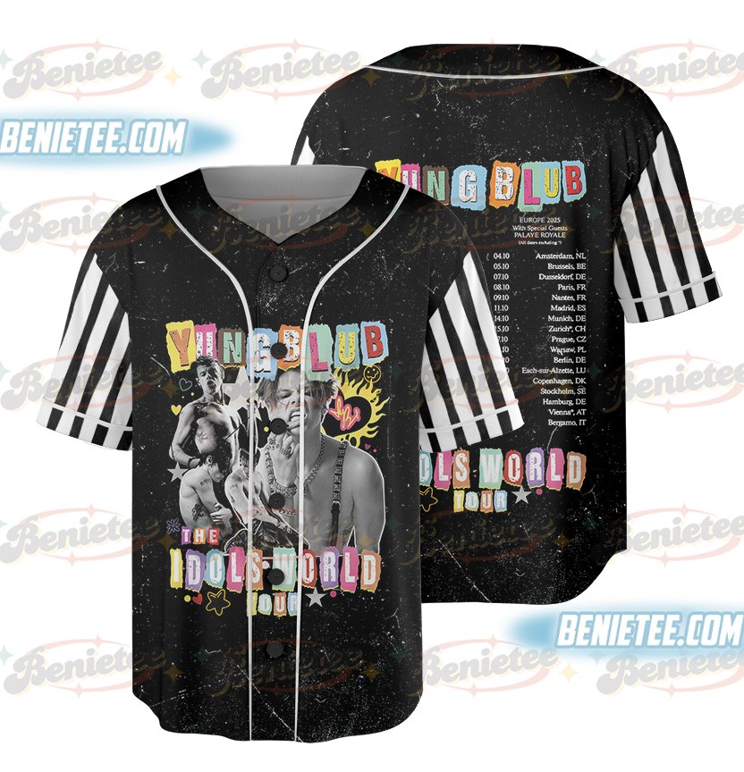 Yungblud Collage Baseball Jersey, Vintage Band Shirt, Alt Rock Shirt, Grunge Aesthetic Shirt, Yung blud Merch