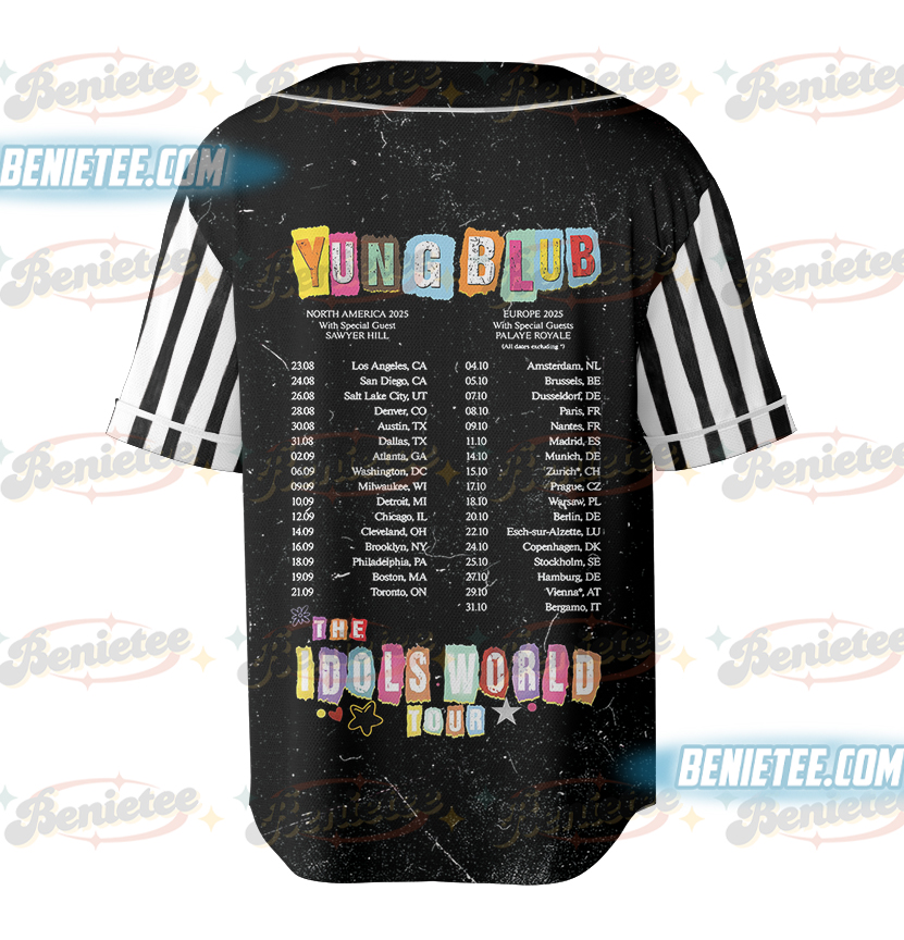 Yungblud Collage Baseball Jersey, Vintage Band Shirt, Alt Rock Shirt, Grunge Aesthetic Shirt, Yung blud Merch - Image 3