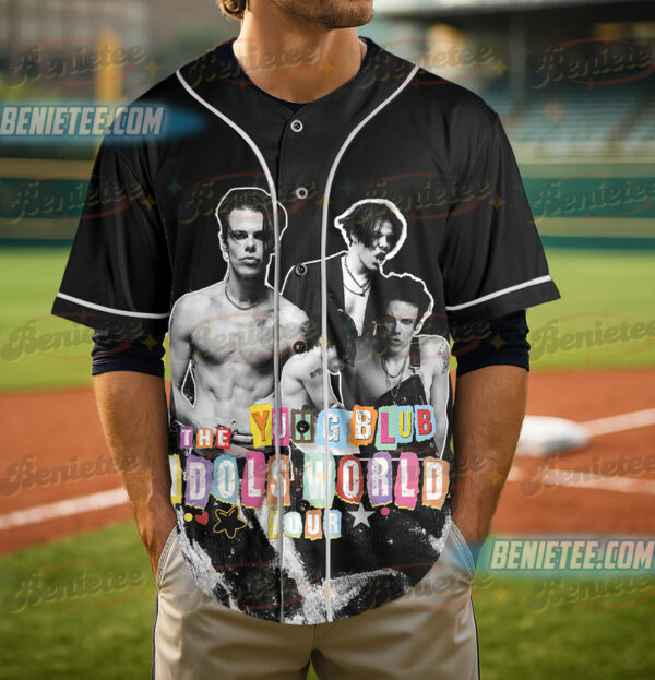 Alternative view of Yungblud 2025 Concert Baseball Jersey, 2025 Yungblud Idols World Tour Jersey, Yungblud Idols Shirt, Yungblud Fan Gift, Yungblud Merch, Yungblud Shirt