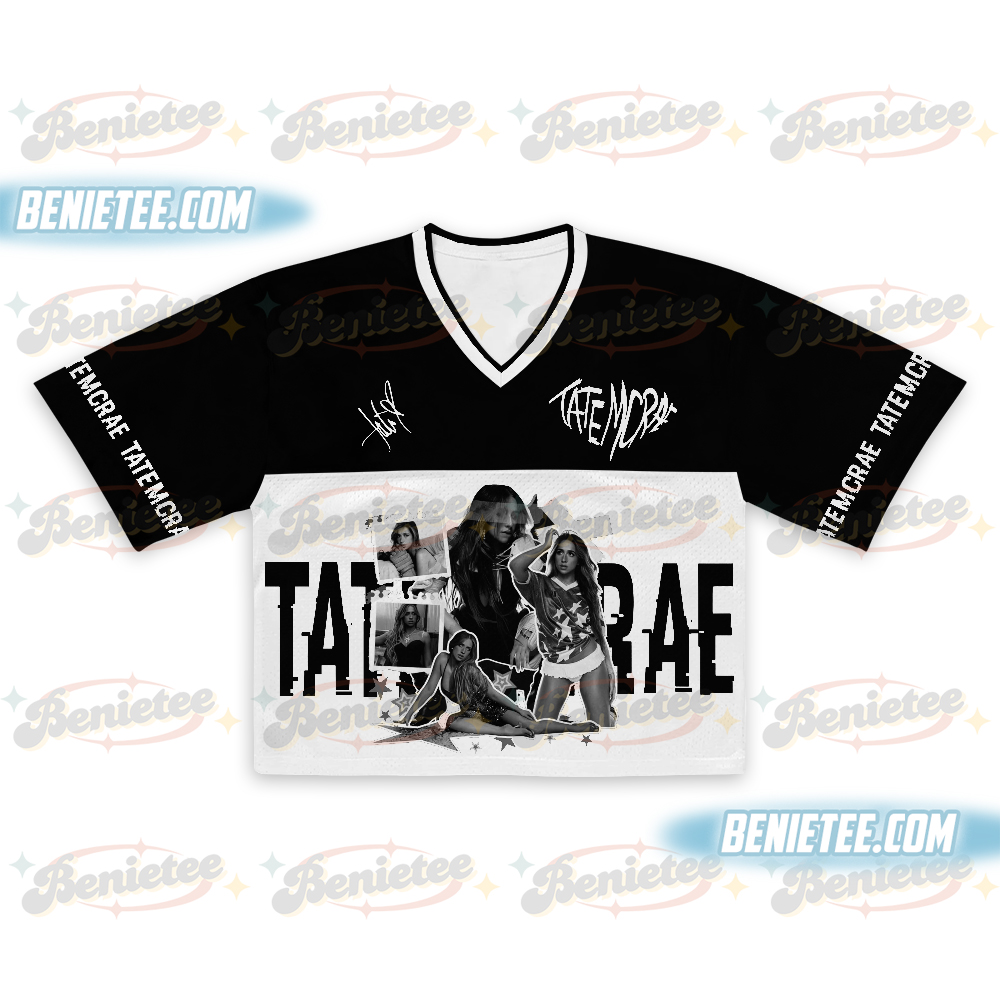 Tate McRae Concert Football Jersey Croptop, Miss Possessive Tour 2025 Tate McRae Shirt, Tate McRae Merch, Tate McRae Tour Shirt, Tate McRae Fans Gift Shirt - Image 3