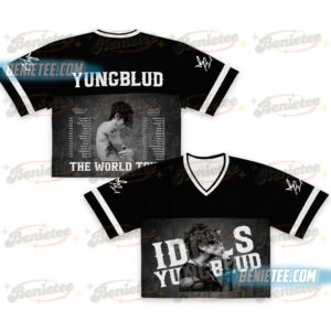 Yung blud Collage Football Jersey Croptop, Vintage Band Shirt, Alt Rock Jersey, Grunge Aesthetic Shirt, Yung blud Merch Shirt