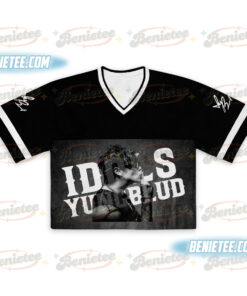 Alternative view of Yung blud Collage Football Jersey Croptop, Vintage Band Shirt, Alt Rock Jersey, Grunge Aesthetic Shirt, Yung blud Merch Shirt