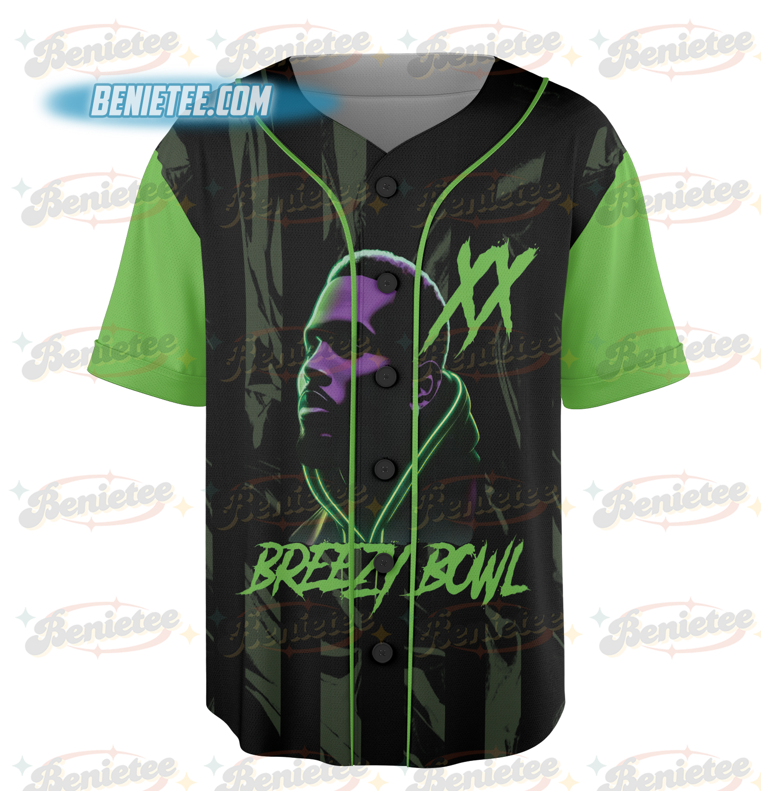 Retro Chris Brown Baseball Jersey - Image 2