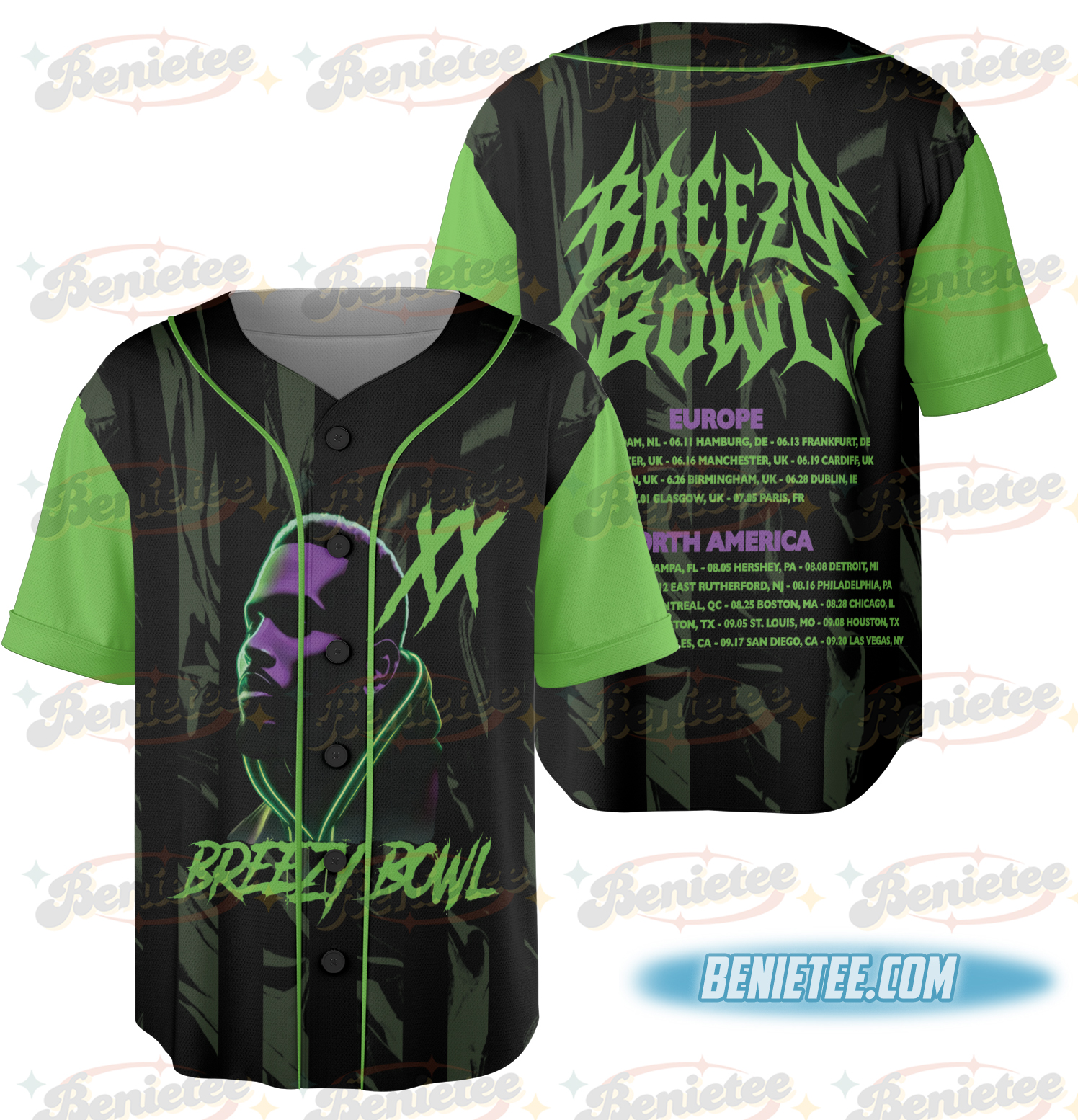 Retro Chris Brown Baseball Jersey - Image 3