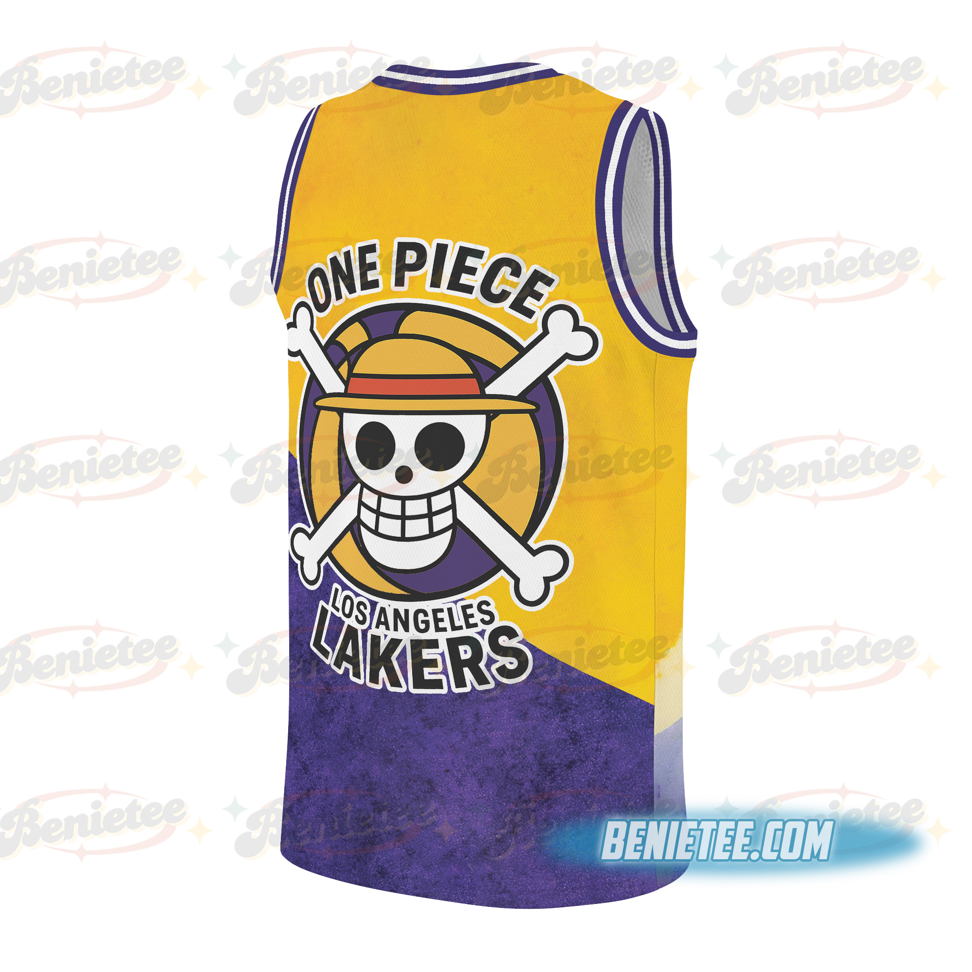 Lakers One Piece Anime Basketball Jersey - Image 2