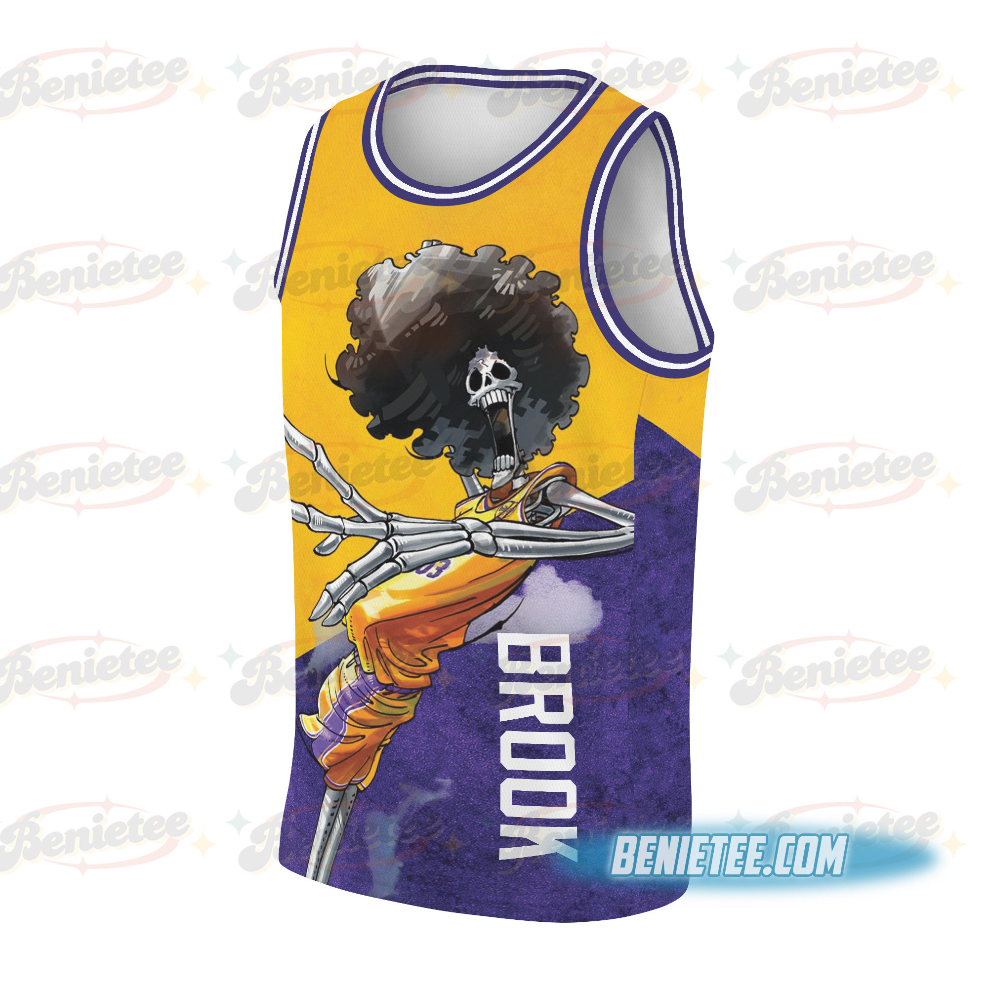 Lakers One Piece Anime Basketball Jersey - Image 3
