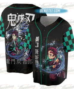 Vintage Demon Slayer Baseball Jersey Shirt