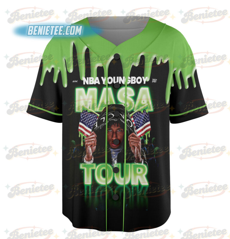 Alternative view of Youngboy Masa Tour Jersey, Rap Hip Hop Music Jersey
