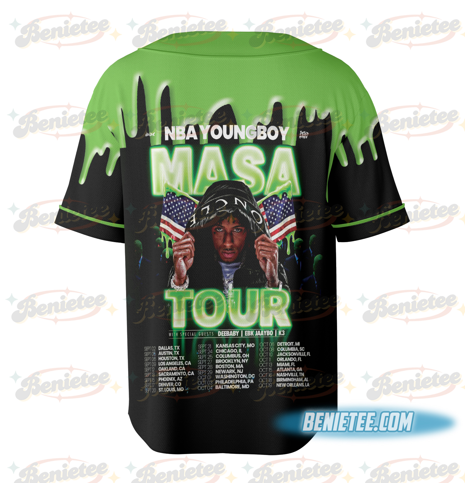Youngboy Masa Tour Jersey, Rap Hip Hop Music Jersey - Image 4