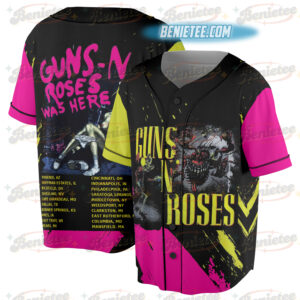 Guns and Roses Concert Band Shirt, American Hard Rock Band Shirt
