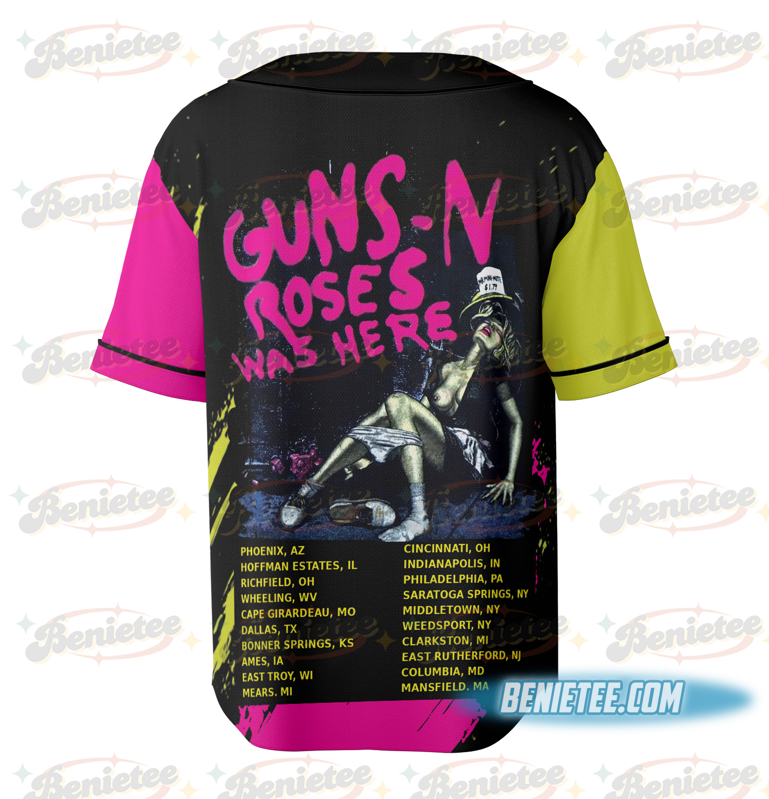 Guns and Roses Concert Band Shirt, American Hard Rock Band Shirt - Image 5