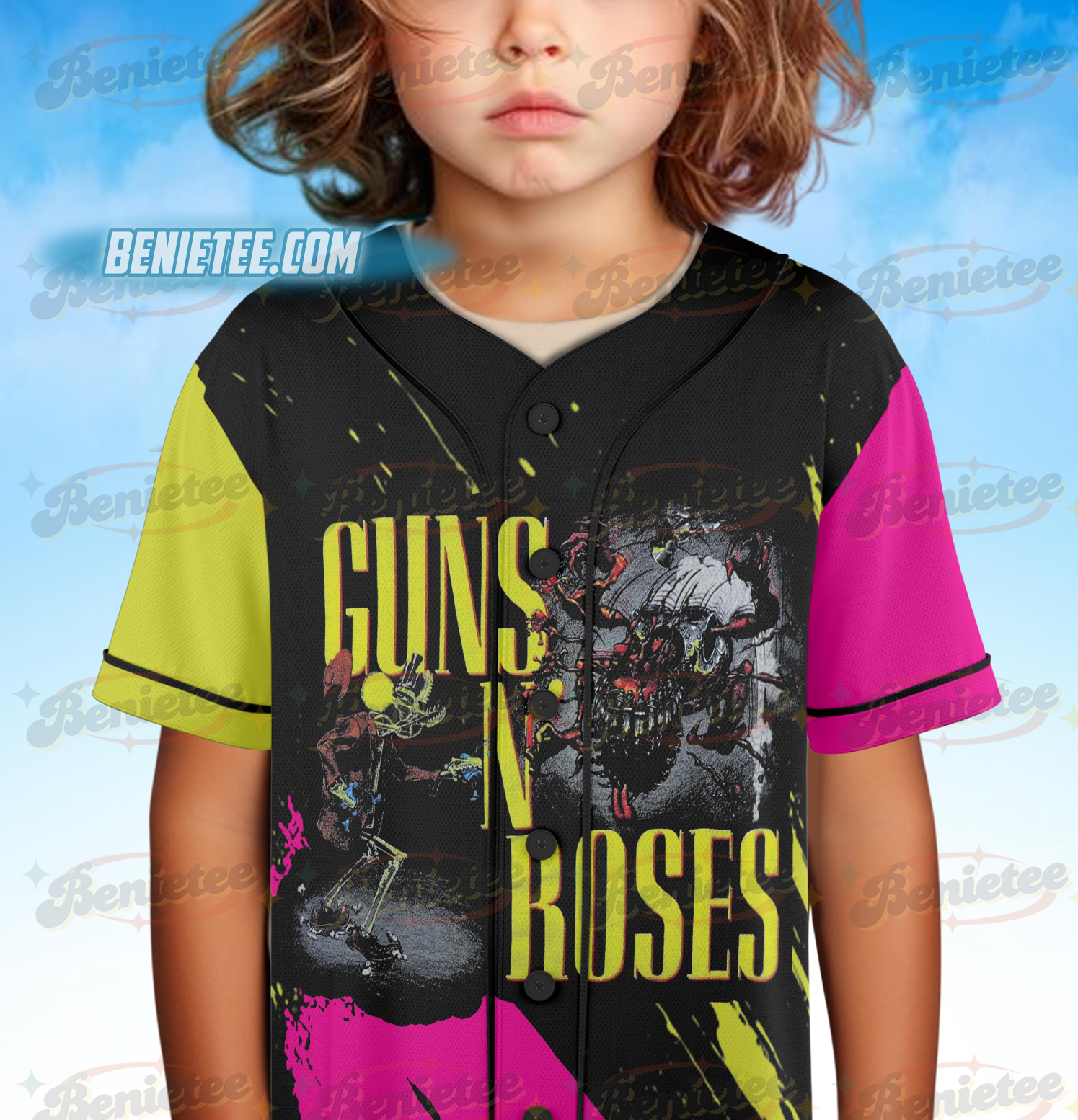 Guns and Roses Concert Band Shirt, American Hard Rock Band Shirt - Image 6