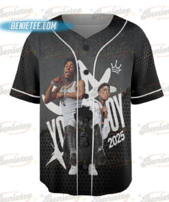 Alternative view of NBA Youngboy Masa Tour Baseball Jersey