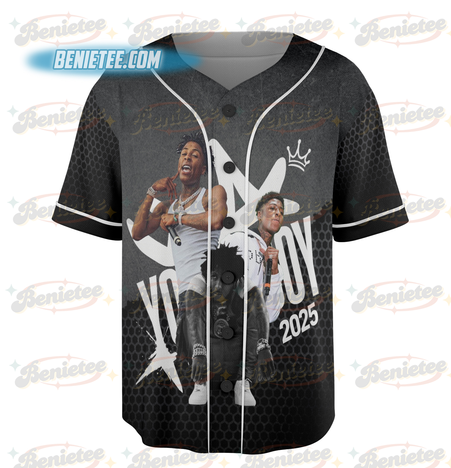 NBA Youngboy Masa Tour Baseball Jersey - Image 2