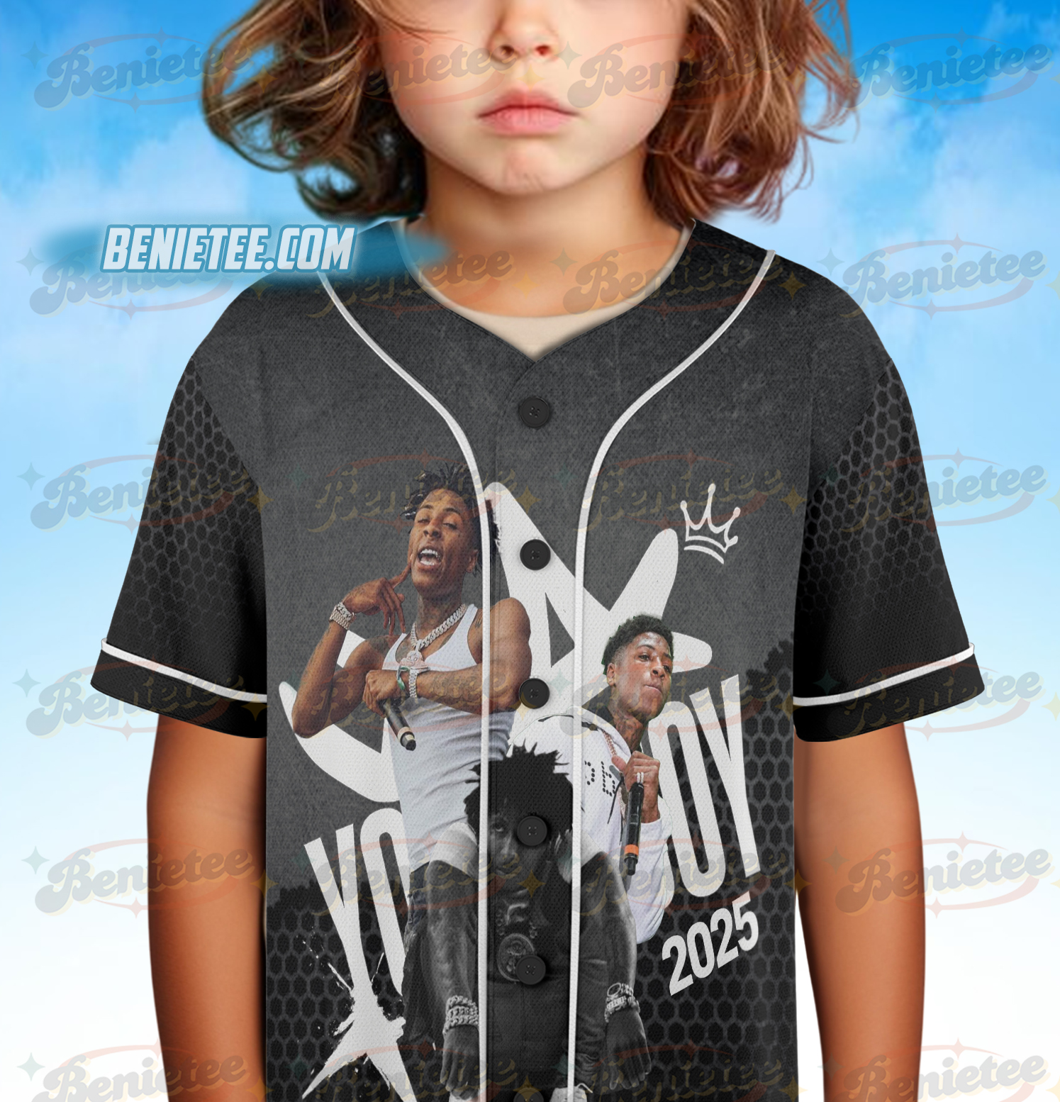 NBA Youngboy Masa Tour Baseball Jersey - Image 5