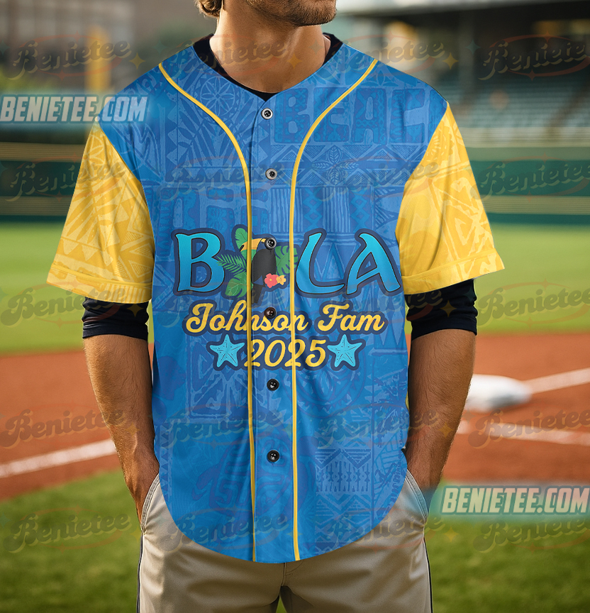 Vintage Fijian Baseball Jersey, Cool Island Pride Jersey - Image 2