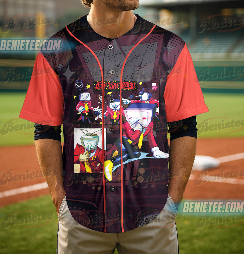 Tenna Deltarune Game Jersey, It’s TV Time Meme T-Shirt - Image 2