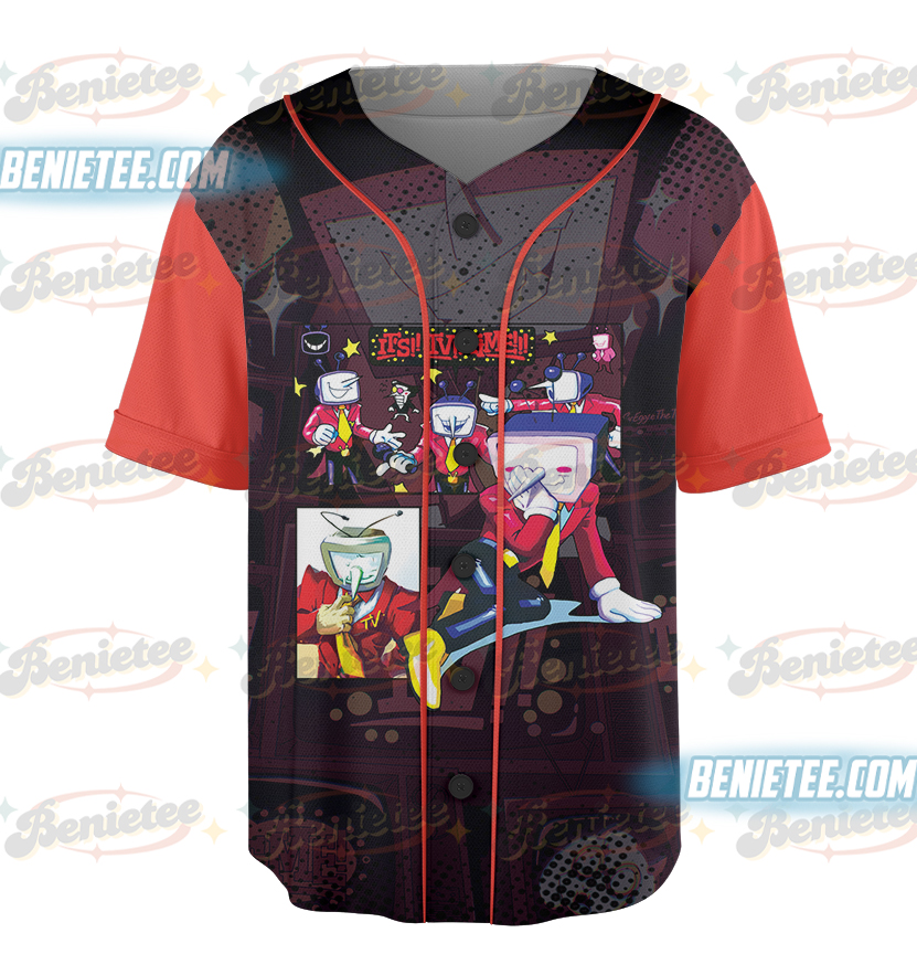 Tenna Deltarune Game Jersey, It’s TV Time Meme T-Shirt - Image 4